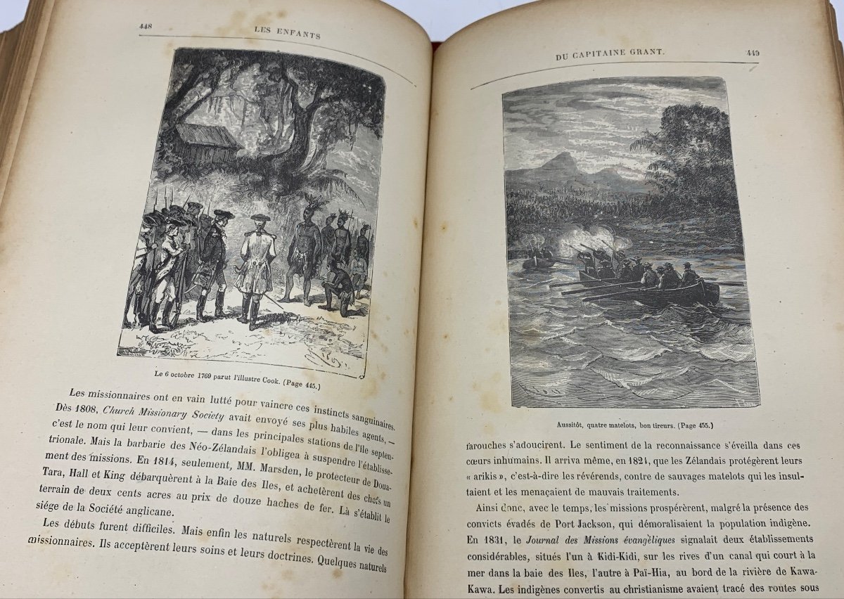 Book Jules Vernes The Children Of Captain Grant, Hetzel-photo-7