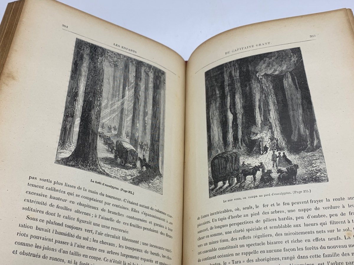 Book Jules Vernes The Children Of Captain Grant, Hetzel-photo-8