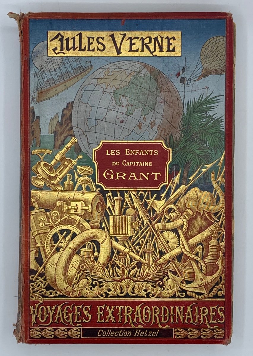 Book Jules Vernes The Children Of Captain Grant, Hetzel