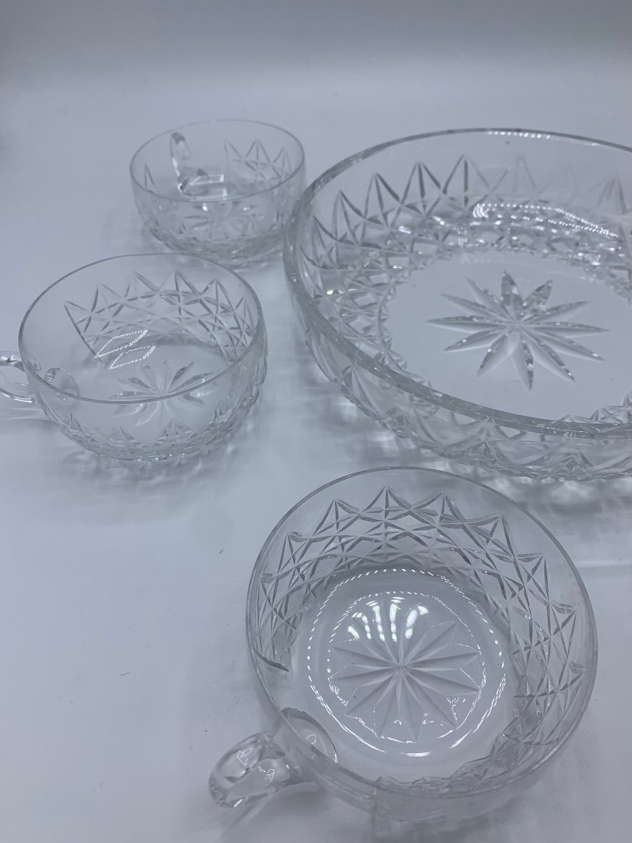 Cream Or Punch Service, Saint Louis Crystal-photo-6