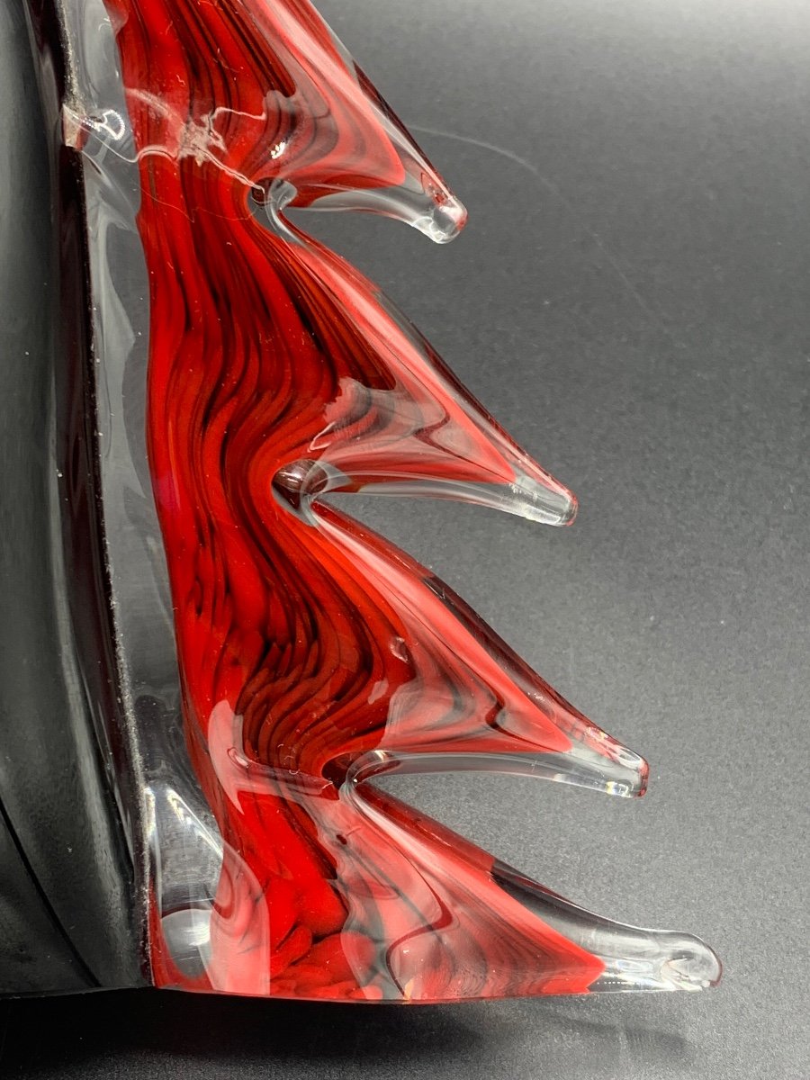 Sculpture, Cheval En Verre De Murano Vers 1970-photo-2