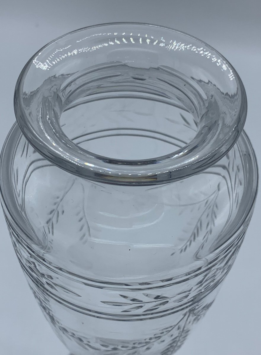 Paire De Vases En Cristal De Baccarat -photo-1