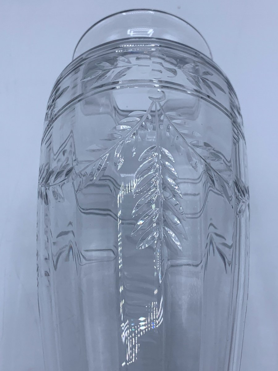 Paire De Vases En Cristal De Baccarat -photo-7