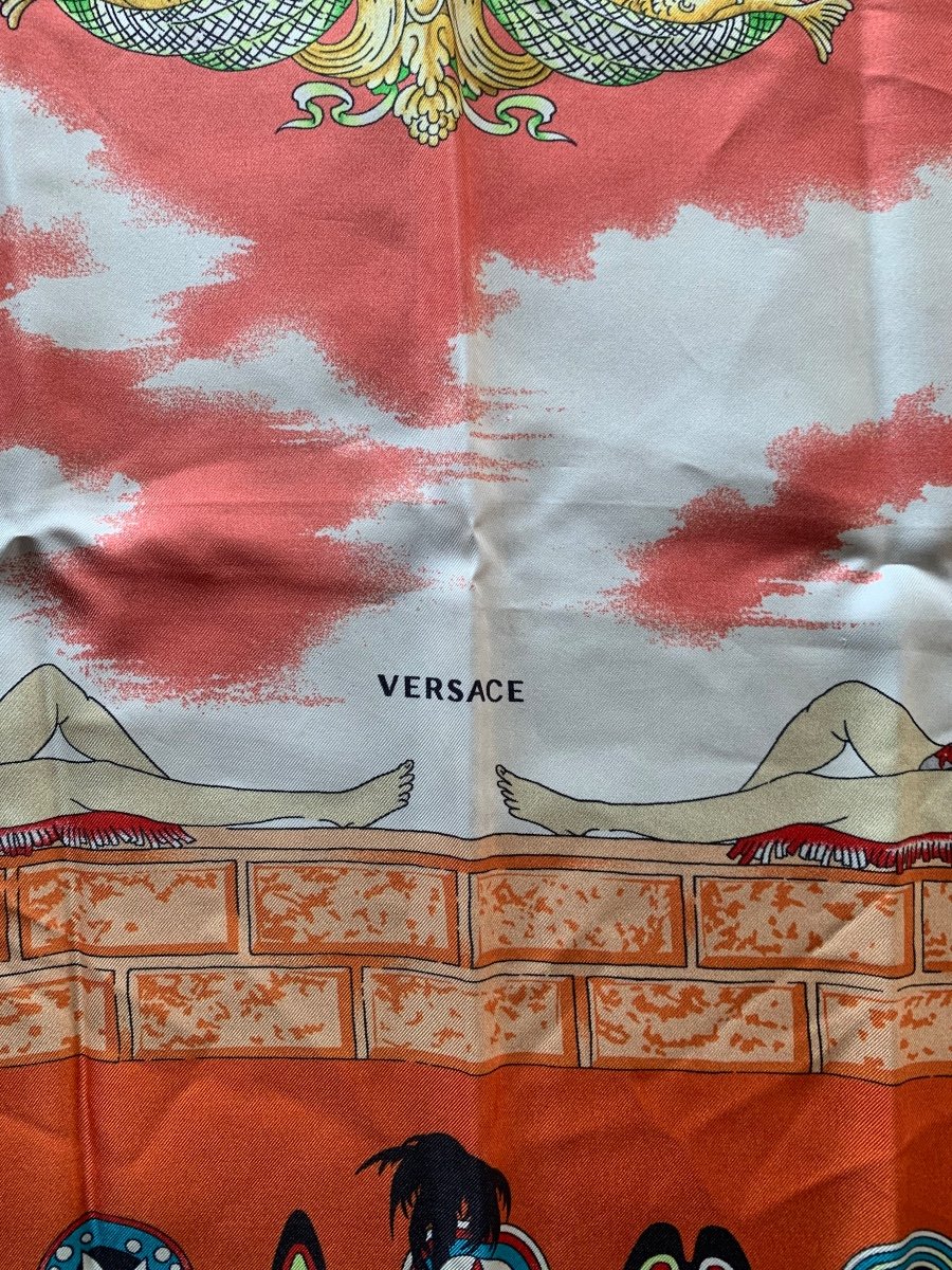 Versace Silk Scarf, Miami, Florida-photo-2