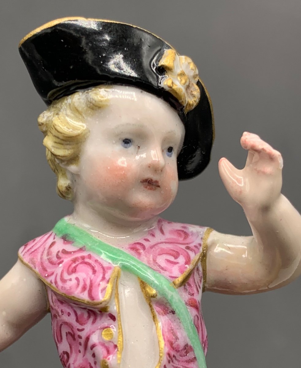 Porcelain Statue From Meissen, Saxony, Late 18th Century, The Postman -photo-6