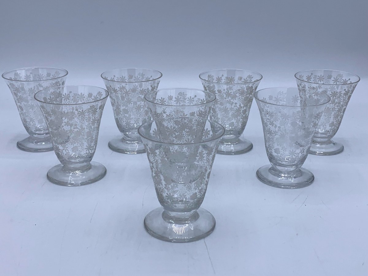 Verres En Cristal Baccarat Modèle Elisabeth Millefiori 