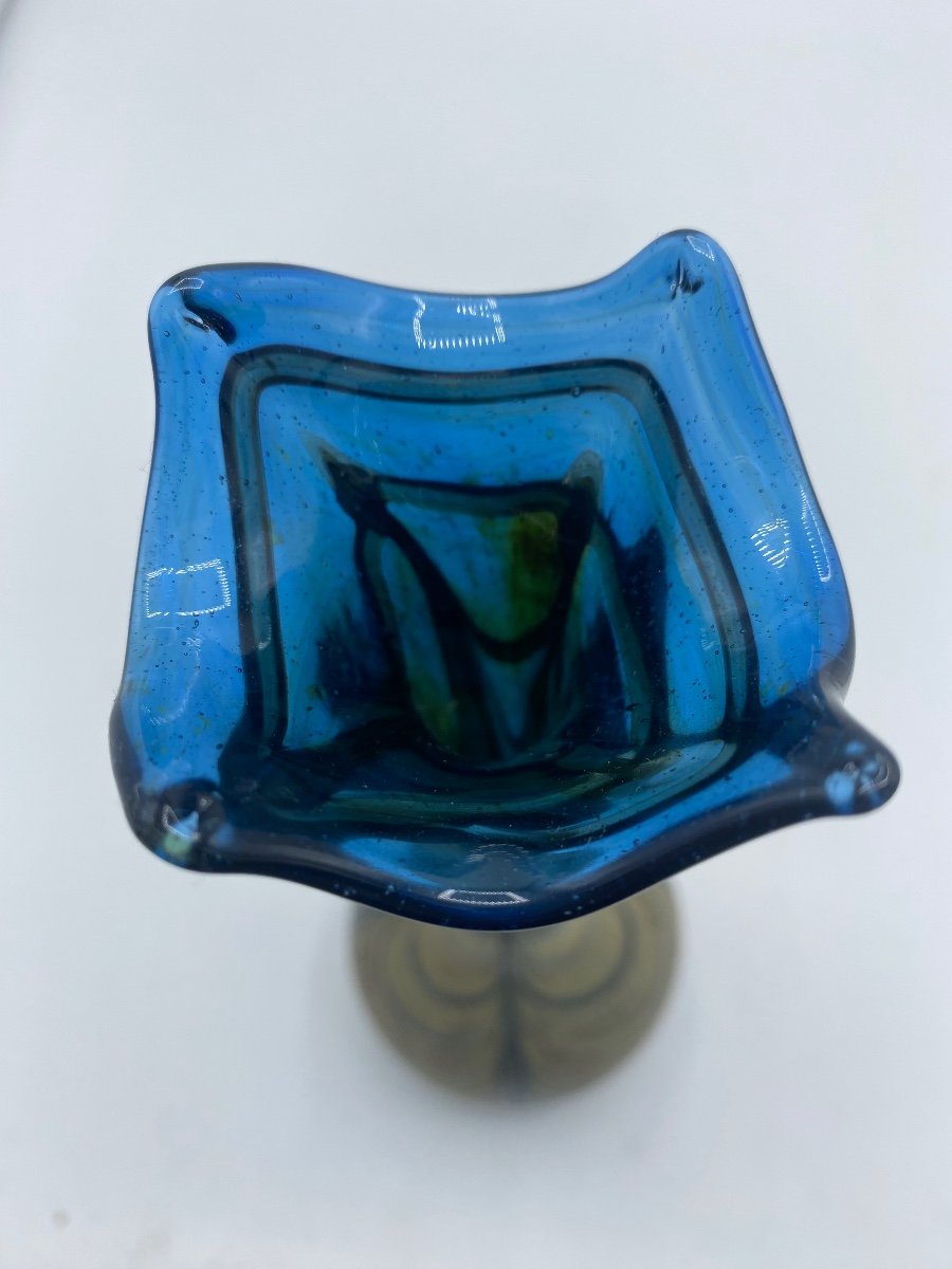 Glass Vase, Murano Circa 1960-photo-3