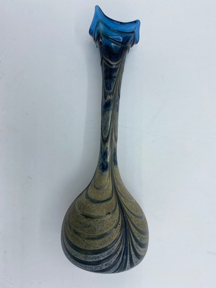 Glass Vase, Murano Circa 1960-photo-6