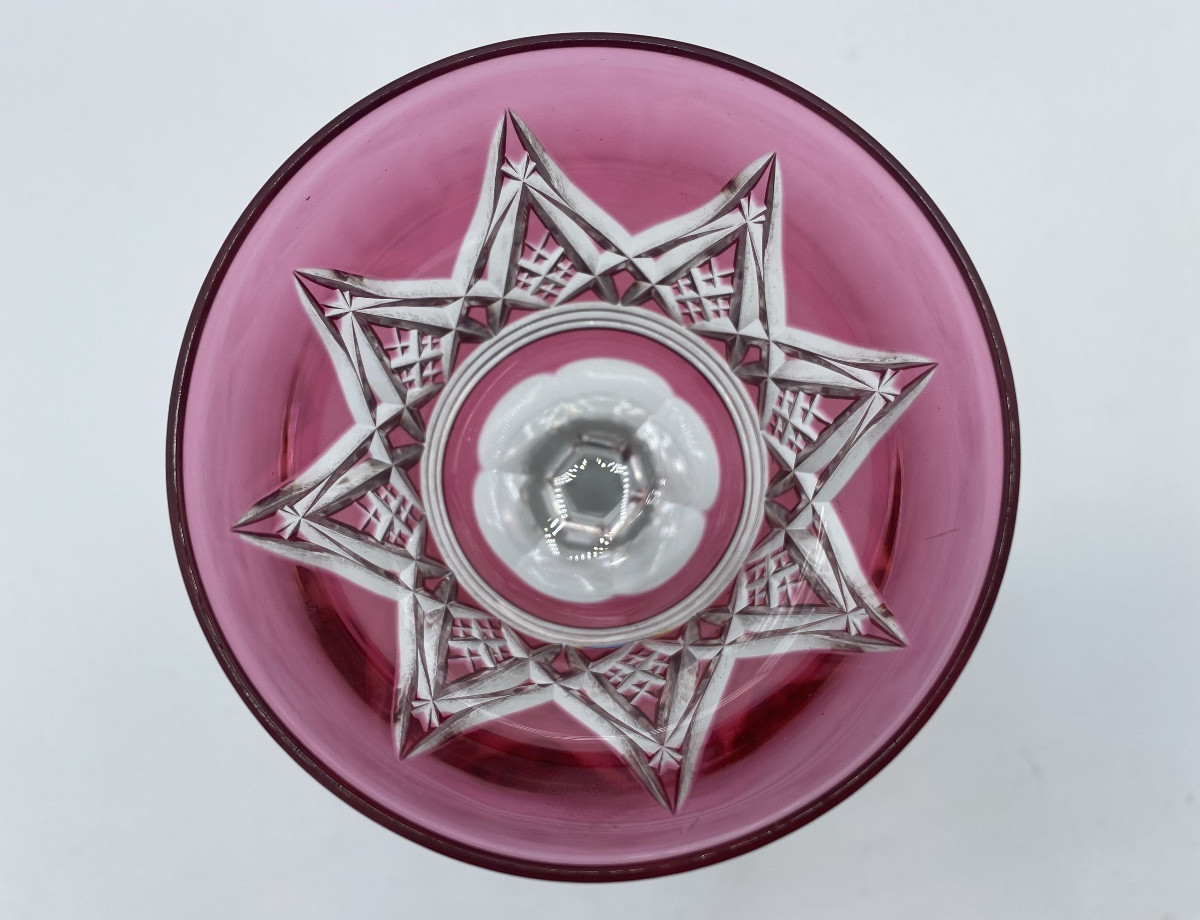 Verres Cristal , Roemer , Baccarat Modèle Louvois-photo-4