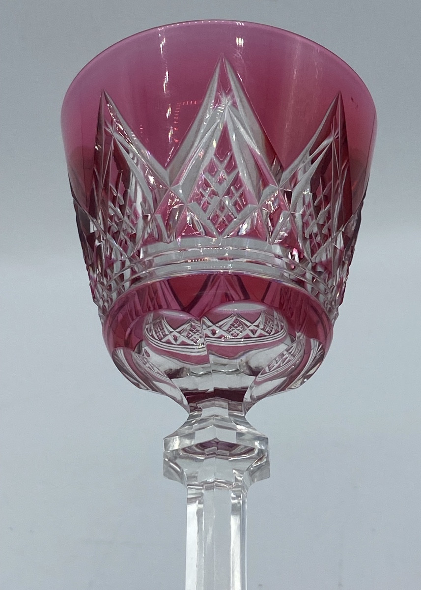 Verres Cristal , Roemer , Baccarat Modèle Louvois-photo-2