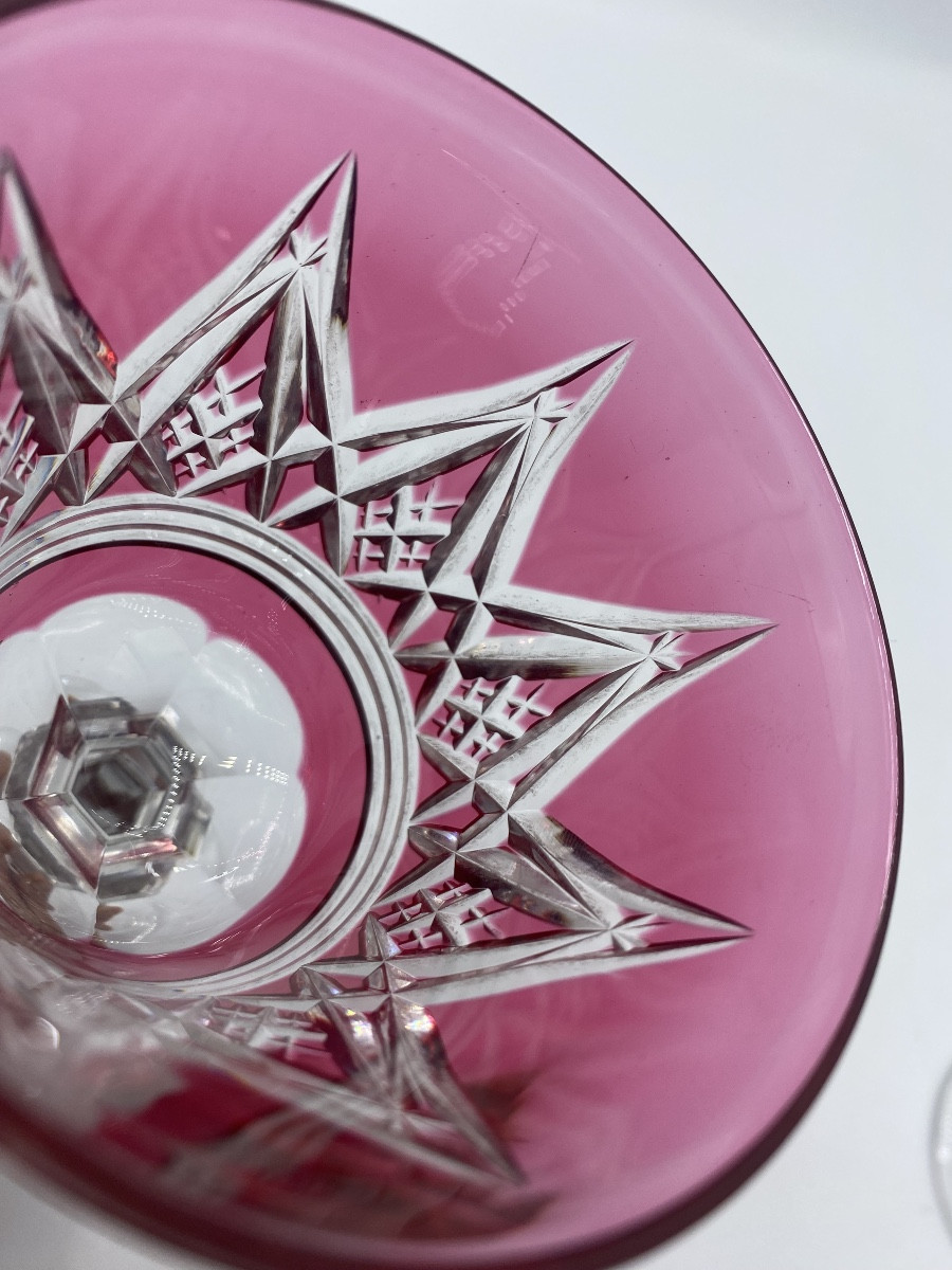 Verres Cristal , Roemer , Baccarat Modèle Louvois-photo-4