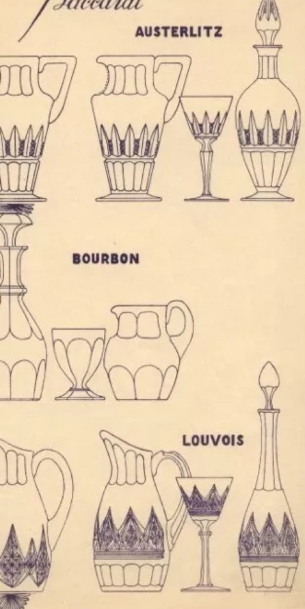 Verres Cristal , Roemer , Baccarat Modèle Louvois-photo-5