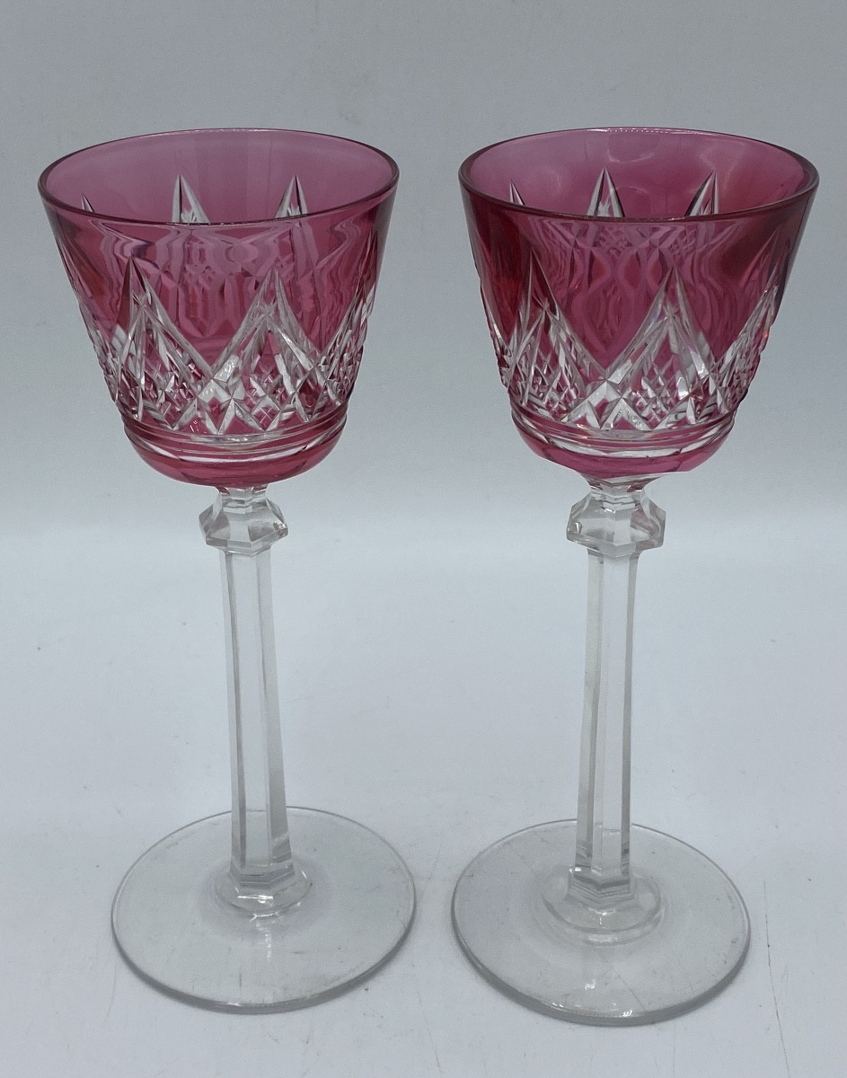 Verres Cristal , Roemer , Baccarat Modèle Louvois-photo-6