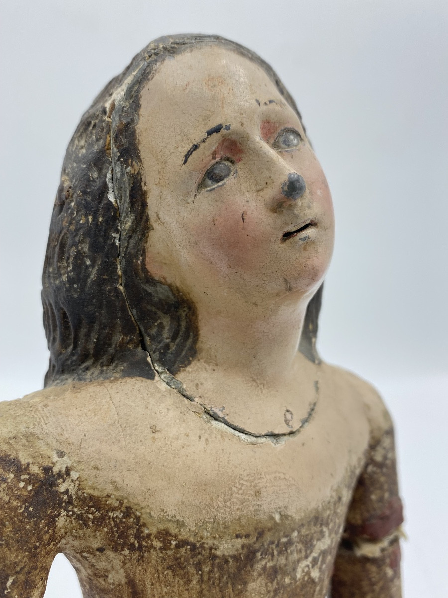 Polychrome Wooden Sculpture, 18th Century -photo-5