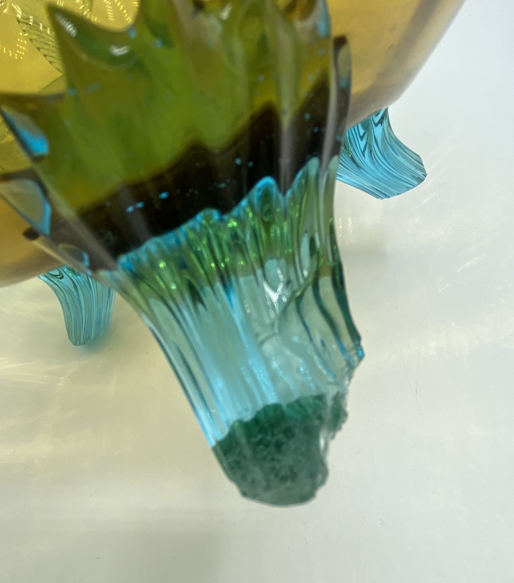 Large Auguste Jean Vase, Glass, Late 19th Century -photo-1