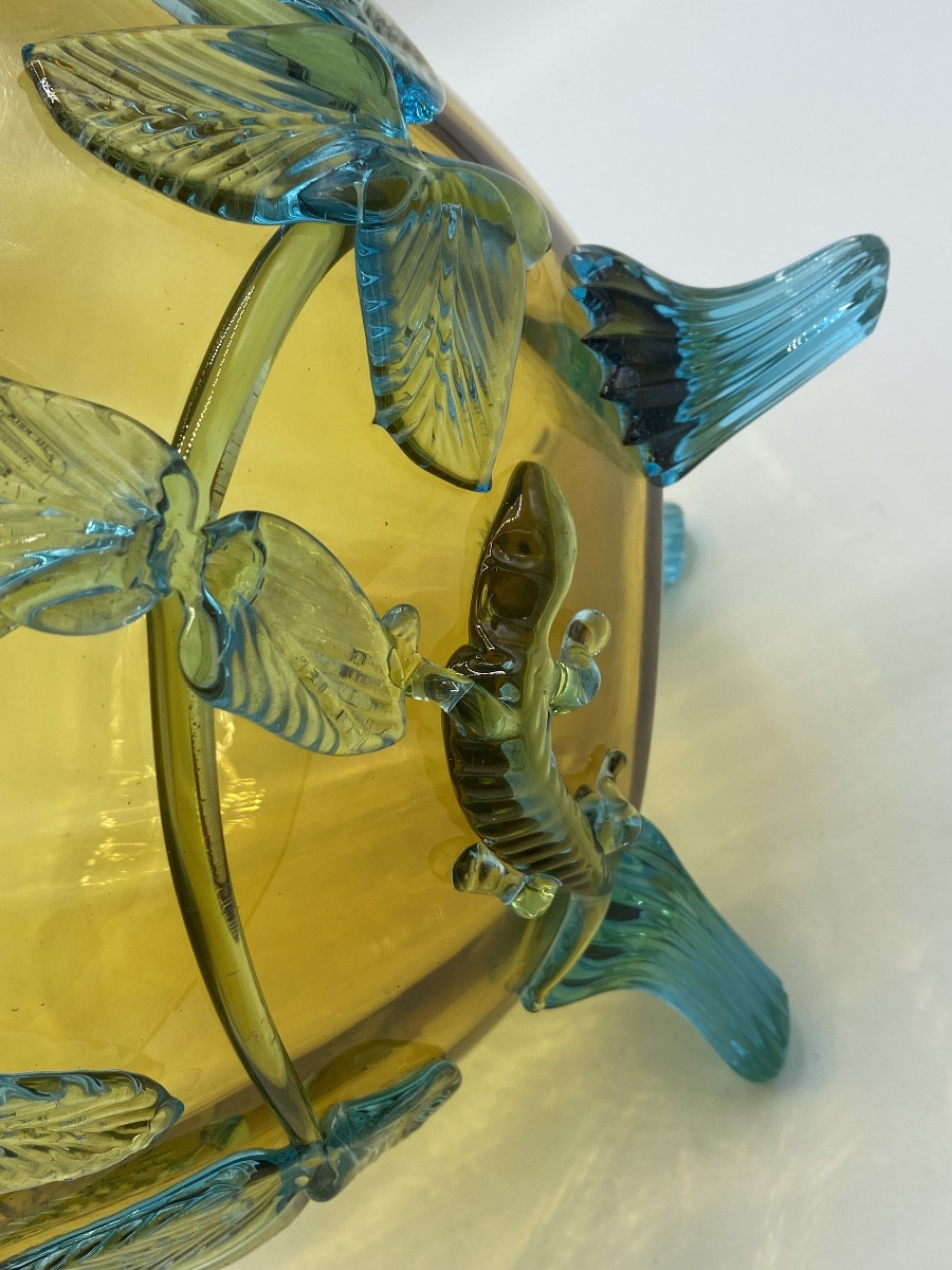 Large Auguste Jean Vase, Glass, Late 19th Century -photo-6