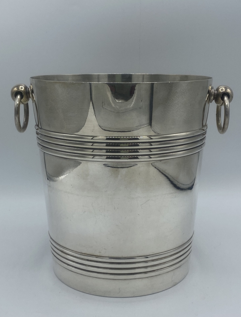 Seau à Champagne  Christofle , Gallia Art Déco , Métal Argenté 