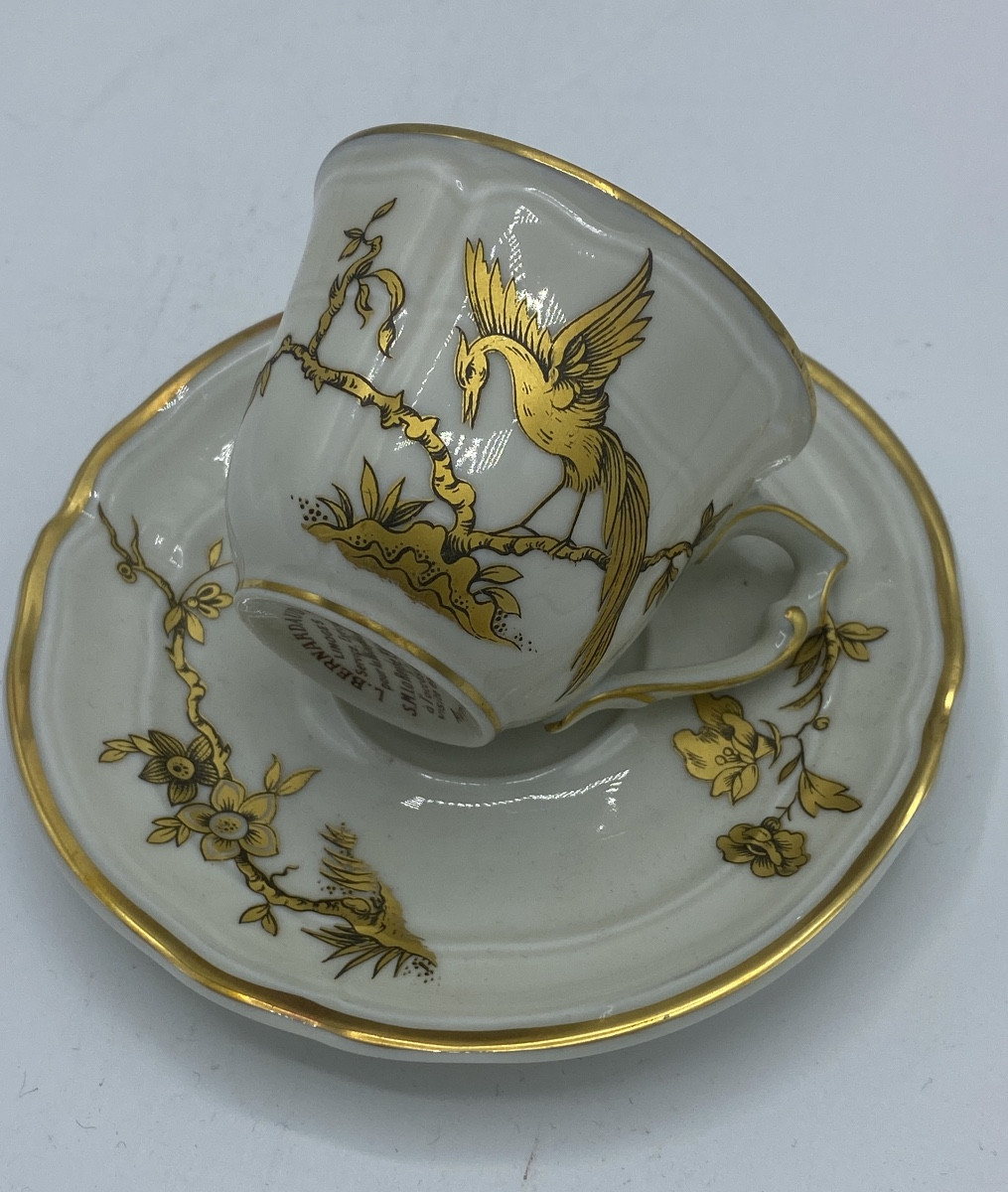 Tasse en porcelaine de Limoges Bernadaud modèle Reine Elisabeth -photo-4