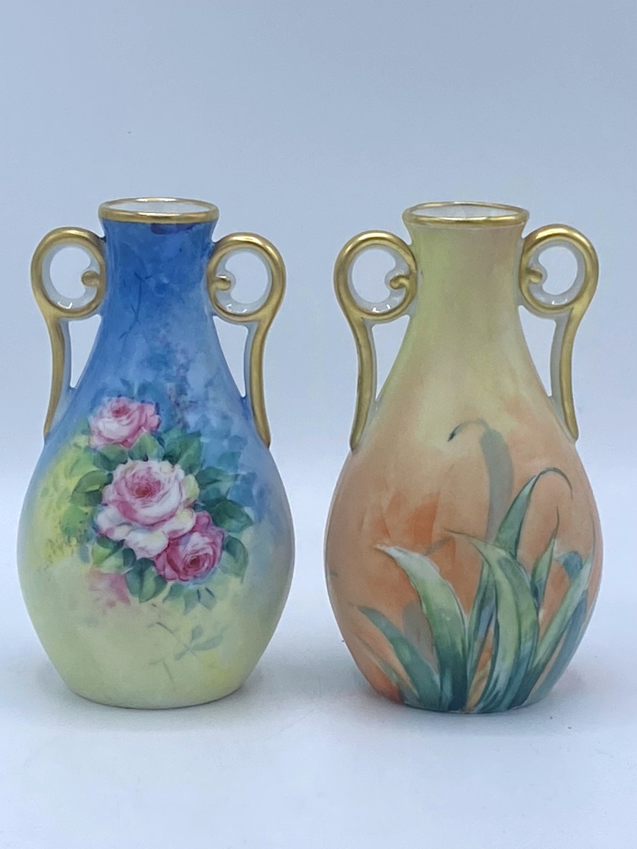 Pair Of Limoges Vases, 1920/1930, G. Lavergne -photo-4