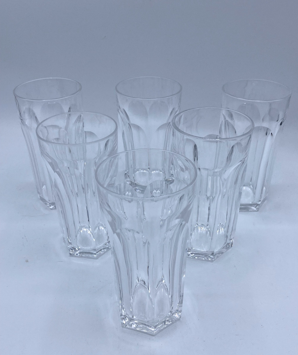 Verres à orangeade , chopes Baccarat Harcourt , Malmaison-photo-4