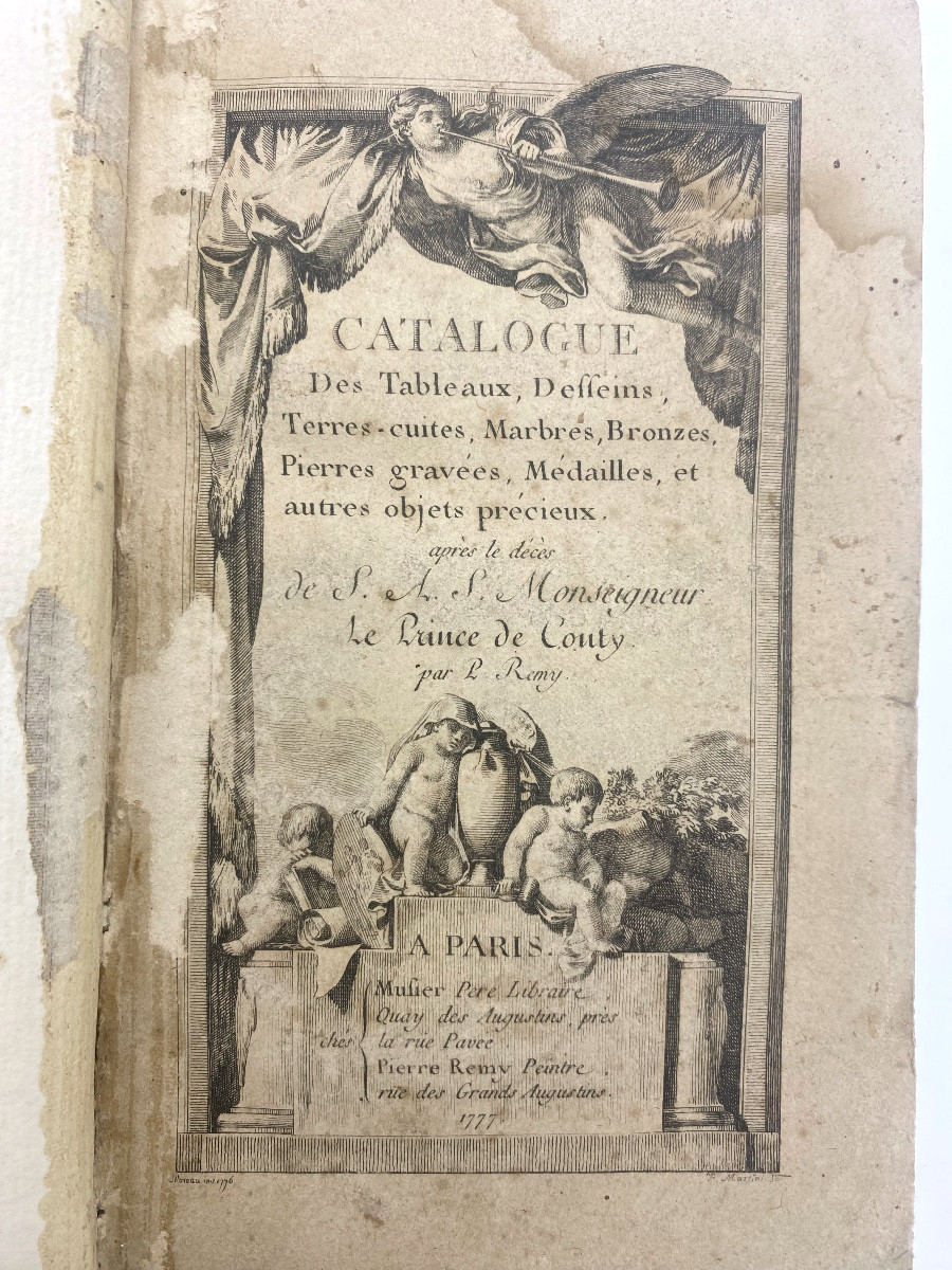 Old Book Catalog Of The Collection Of Monseigneur Prince De Couty -photo-2