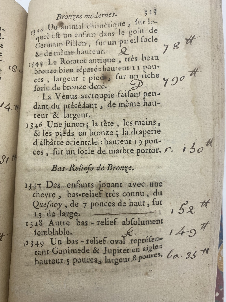 Old Book Catalog Of The Collection Of Monseigneur Prince De Couty -photo-2
