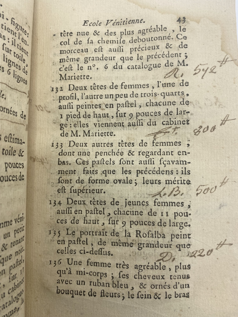 Old Book Catalog Of The Collection Of Monseigneur Prince De Couty -photo-4
