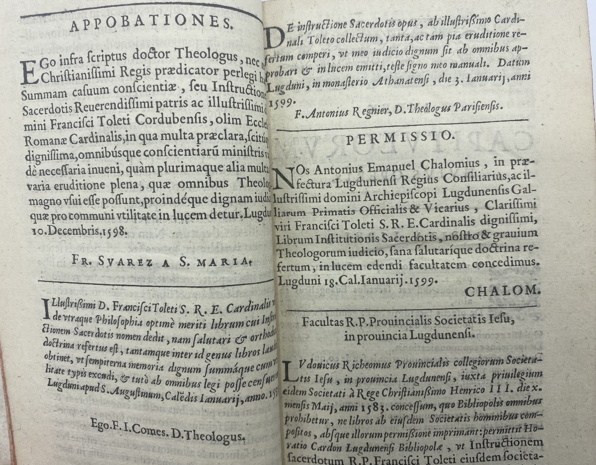 Livre ancien religieux , 1615, Francisci Toleti -photo-5