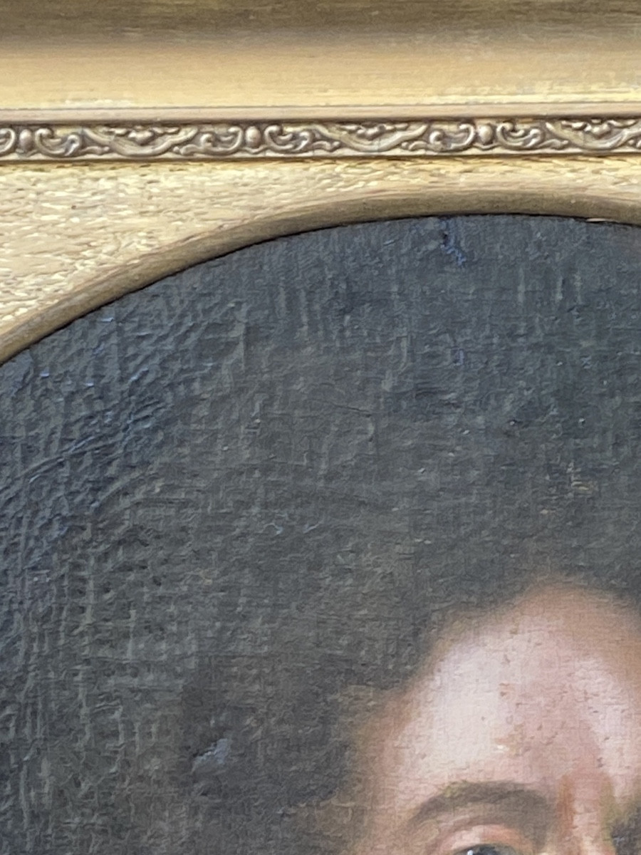 Oil Painting On Canvas, Portrait Of A Man, 18th Century -photo-2