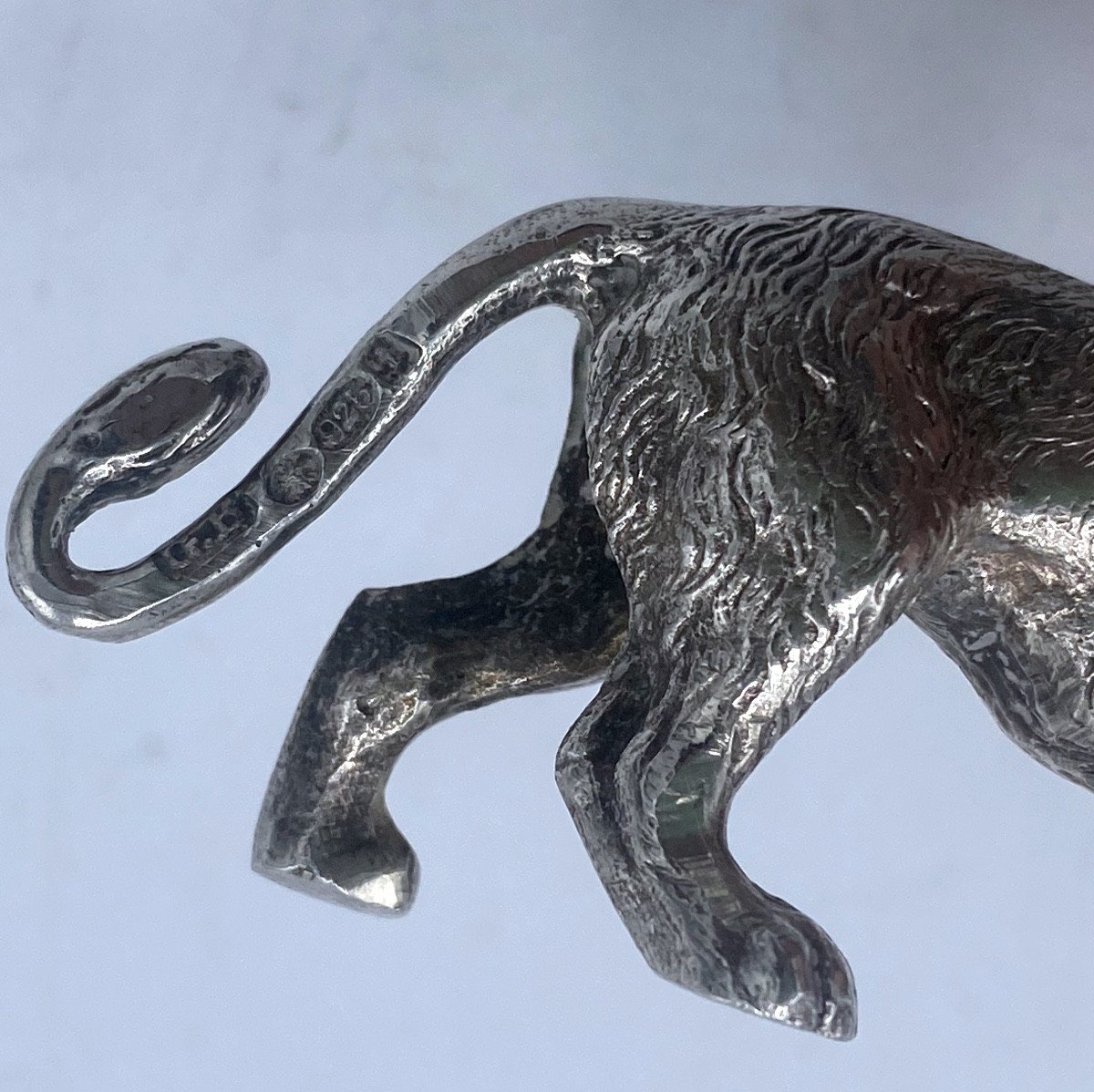 Lion en argent massif -photo-2