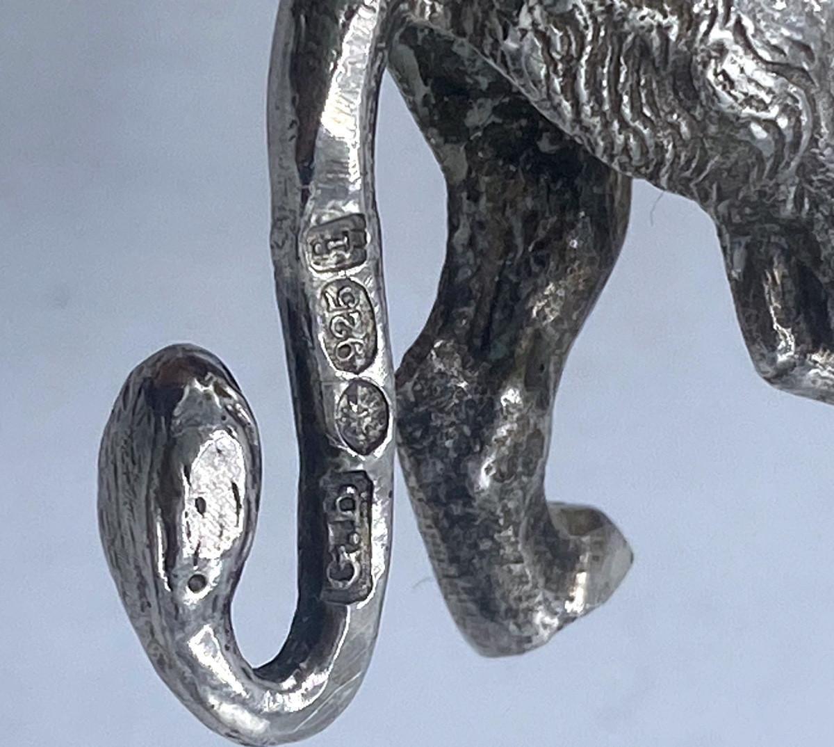 Lion en argent massif -photo-3