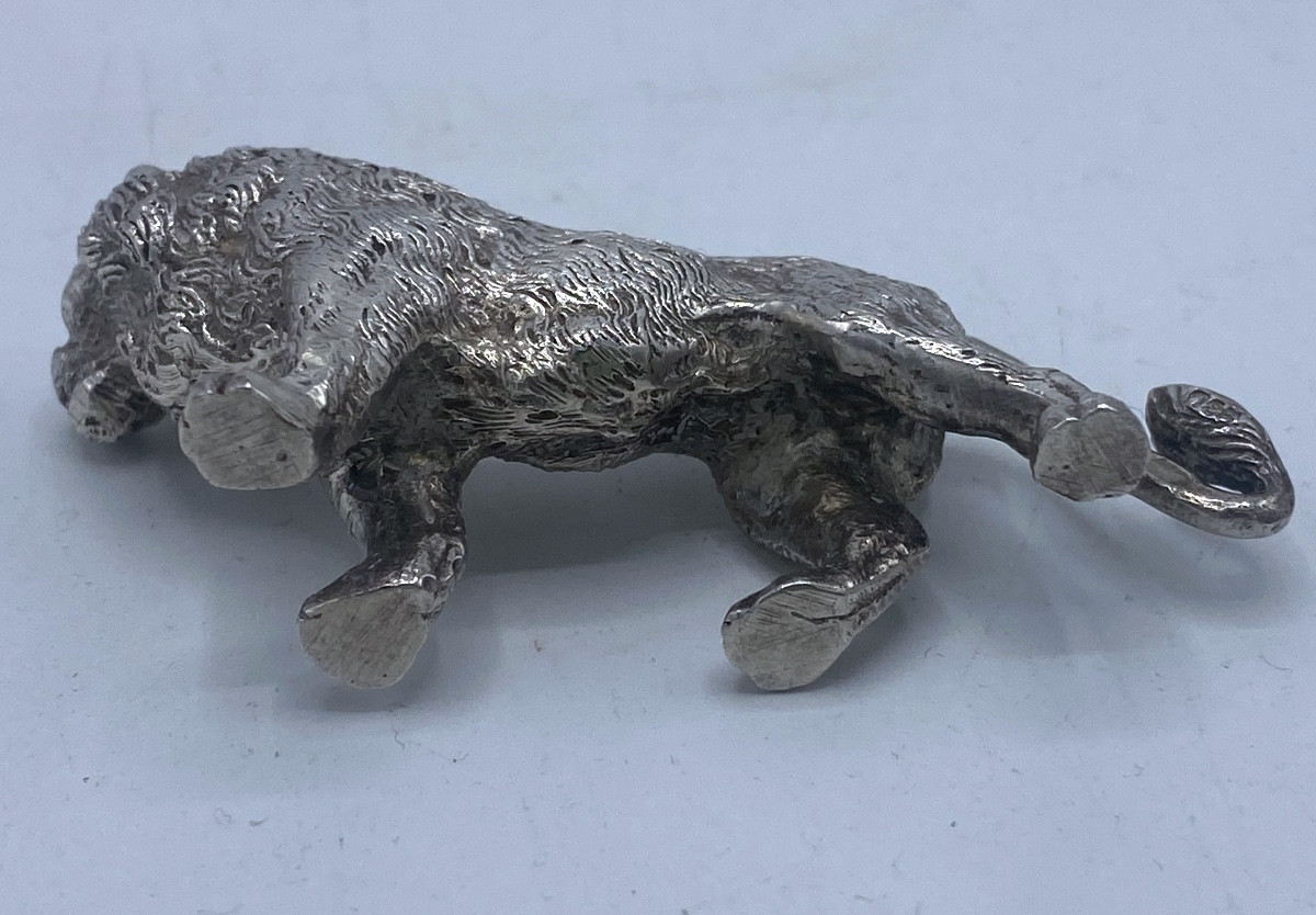 Lion en argent massif -photo-1
