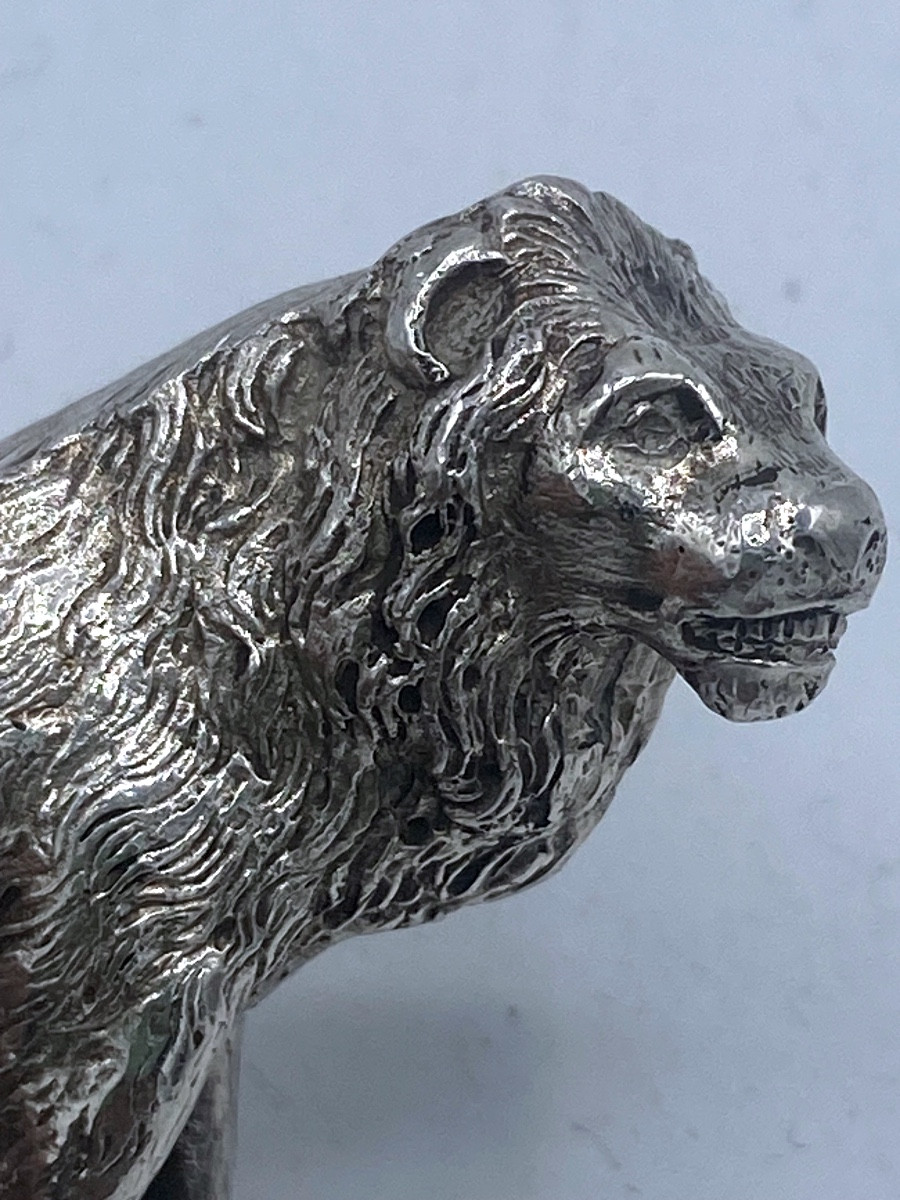 Lion en argent massif -photo-2