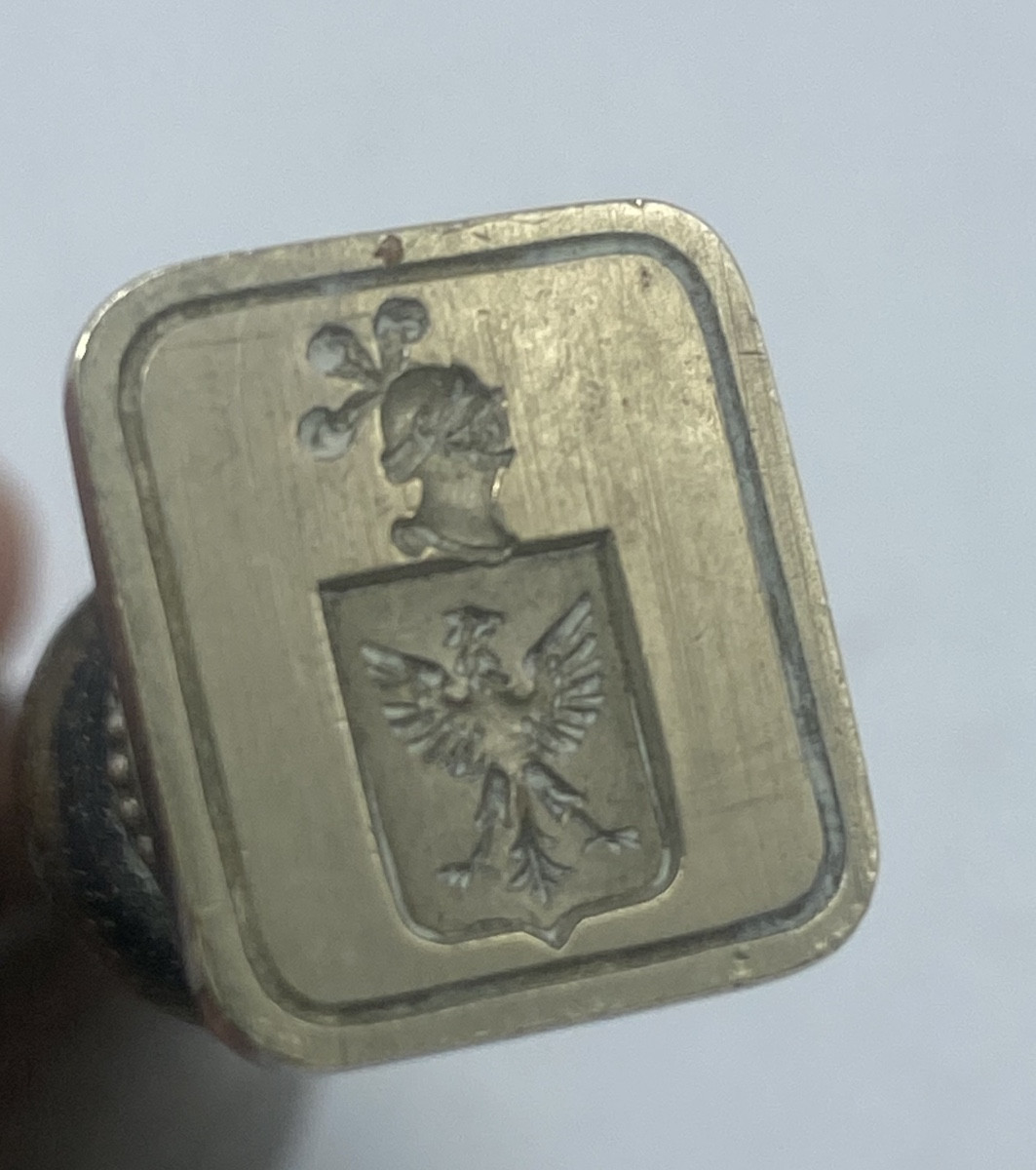 Stamp, Seal, Coat Of Arms, Mid-19th Century -photo-1