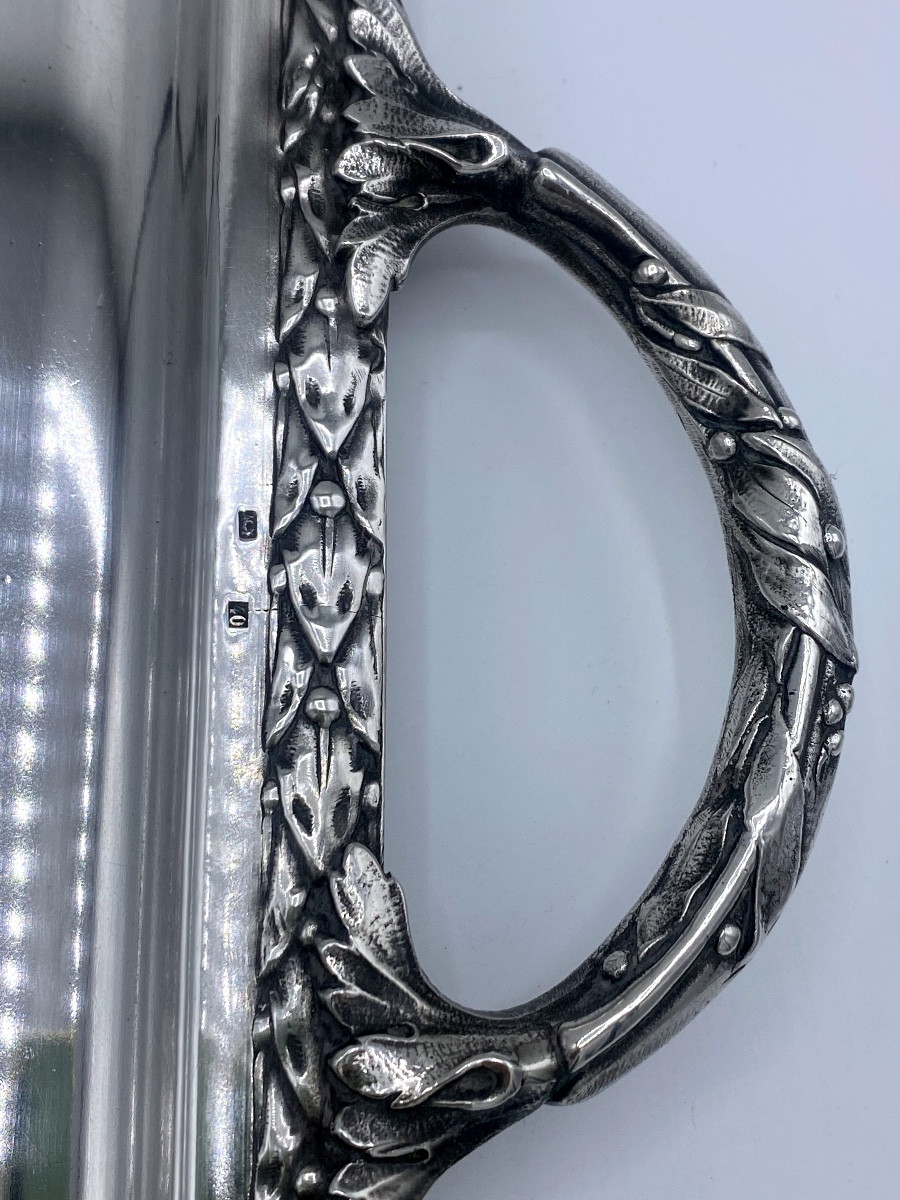 Silver Metal Tray, 19th -photo-2