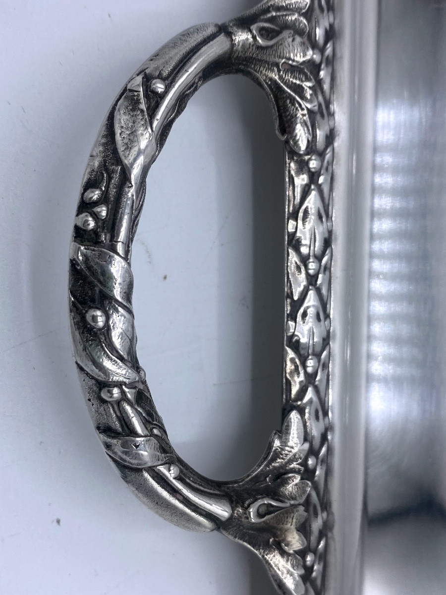 Silver Metal Tray, 19th -photo-4