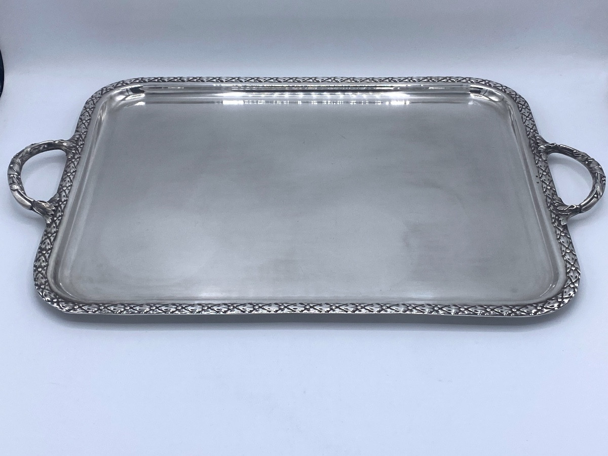 Silver Metal Tray, 19th 