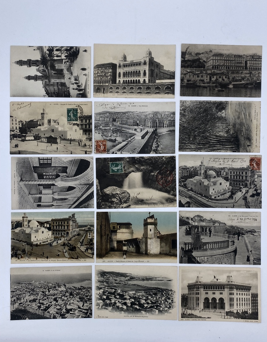 Série de 89 cartes postales anciennes sur l’Algérie -photo-2