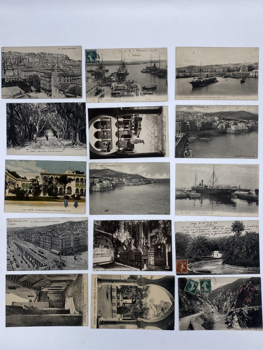Série de 89 cartes postales anciennes sur l’Algérie -photo-4