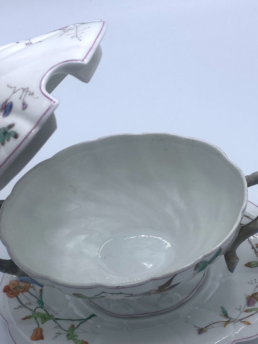 Saucière en porcelaine de Limoges Jean Pouyat -photo-4