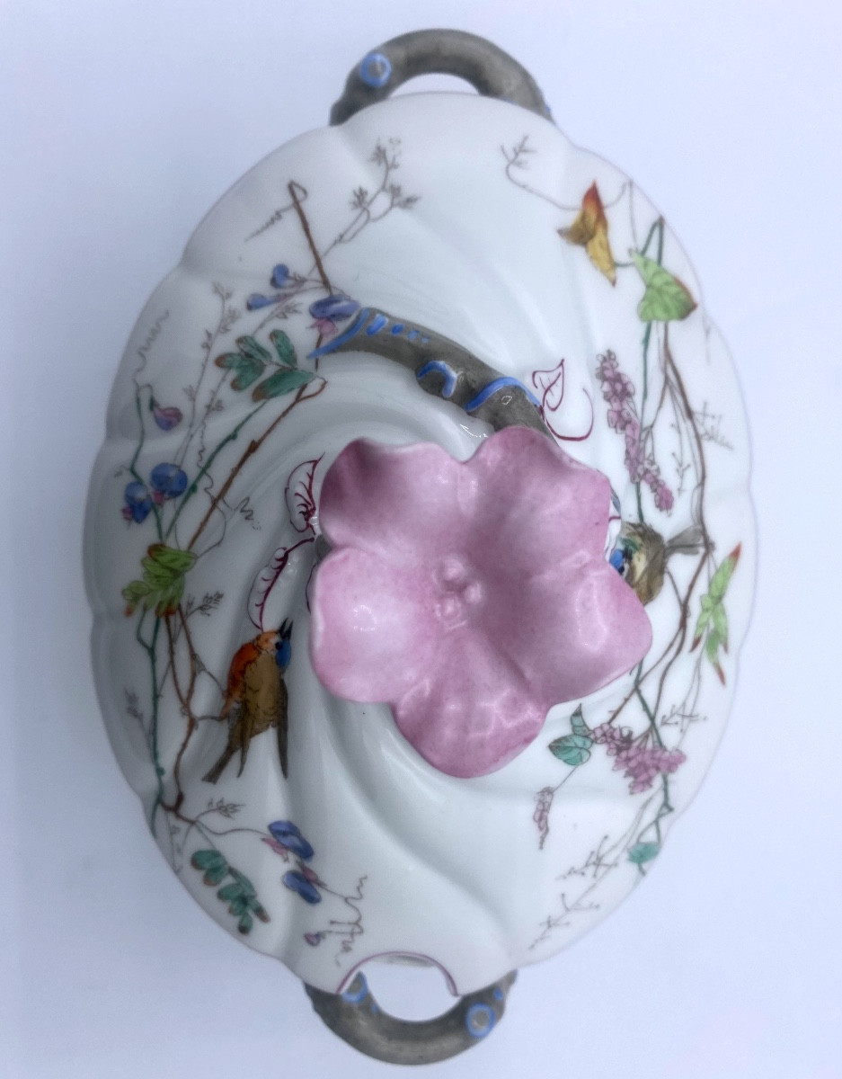 Saucière en porcelaine de Limoges Jean Pouyat -photo-5