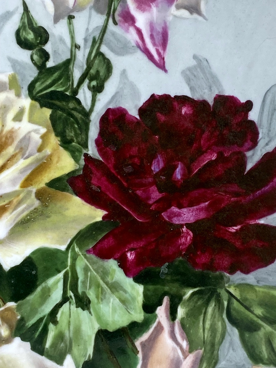 Large Dish In Limoges Porcelain By Jean Pouyat-photo-3