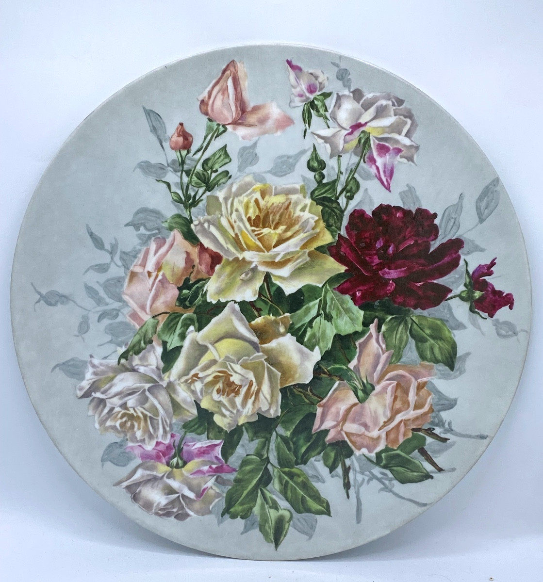 Large Dish In Limoges Porcelain By Jean Pouyat-photo-5