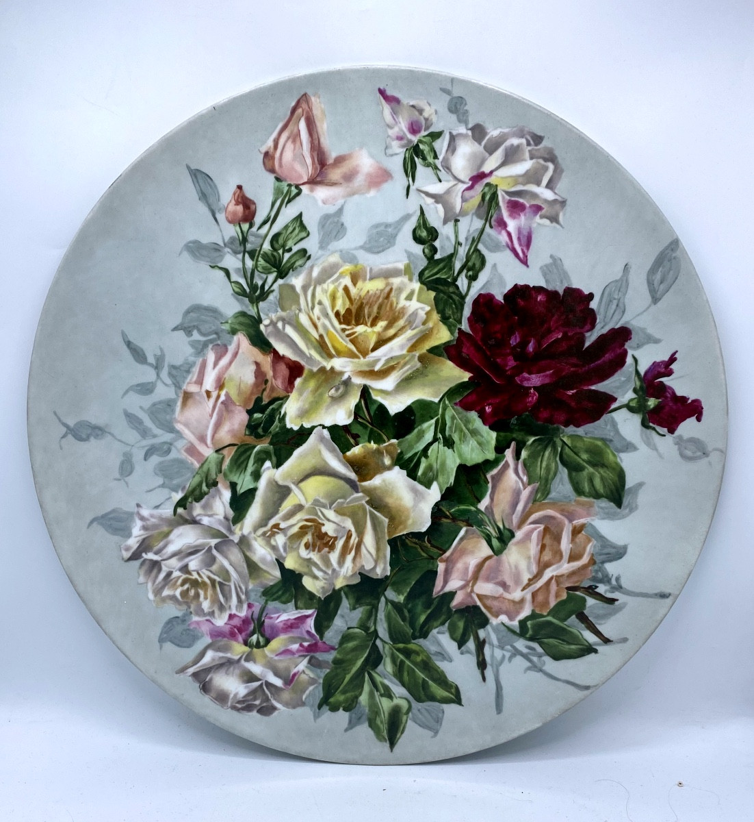 Large Dish In Limoges Porcelain By Jean Pouyat