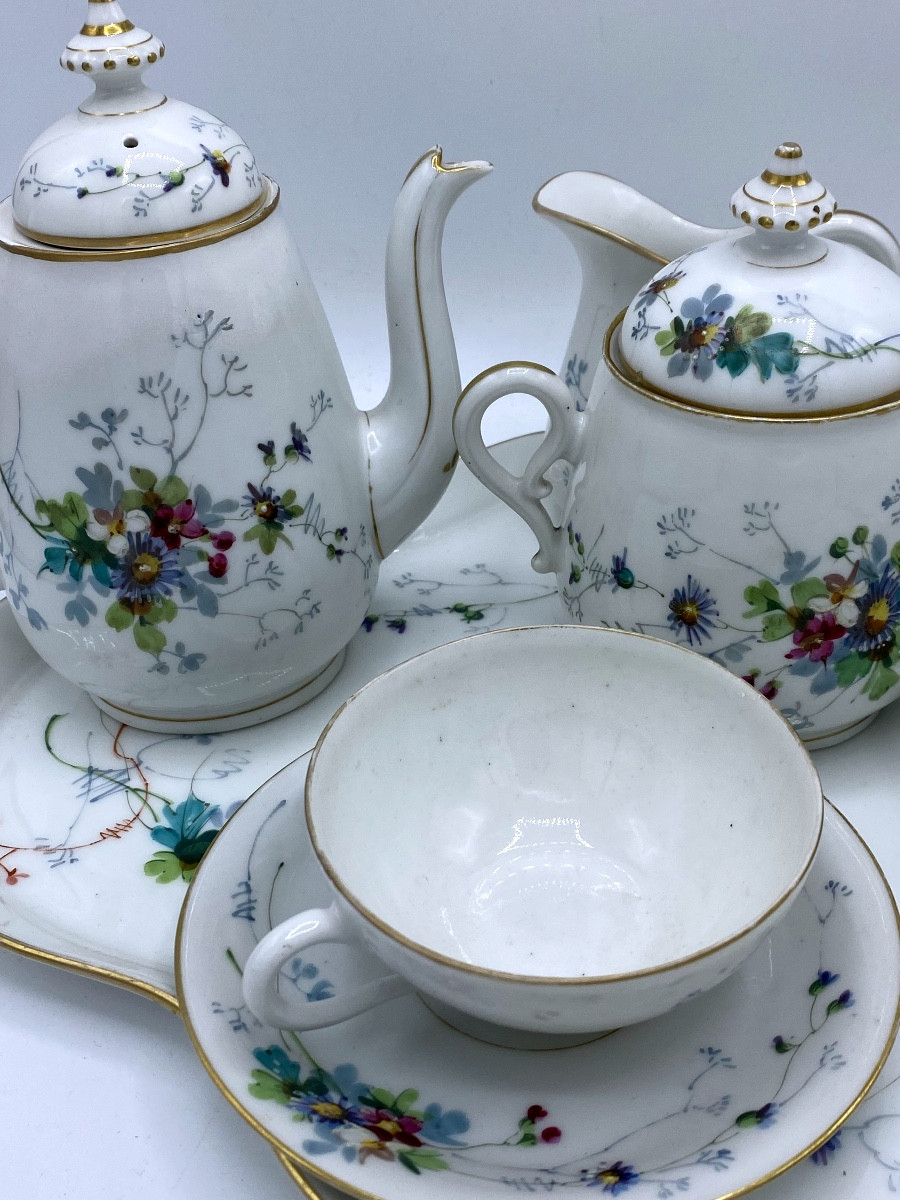 Late 19th Century Porcelain Tête à Tête Service-photo-2