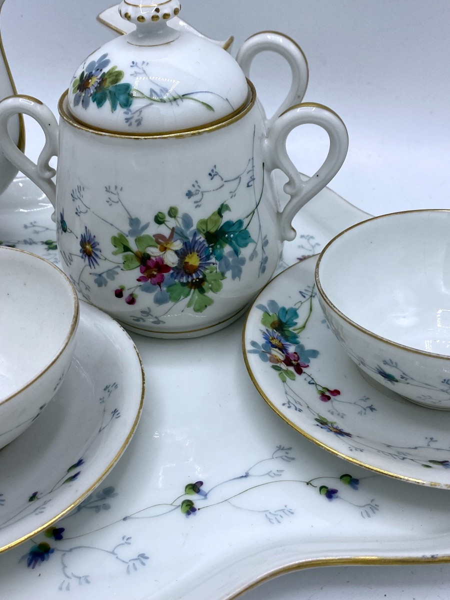 Late 19th Century Porcelain Tête à Tête Service-photo-3