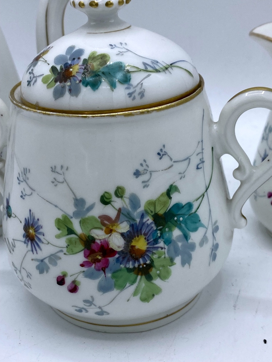 Late 19th Century Porcelain Tête à Tête Service-photo-5