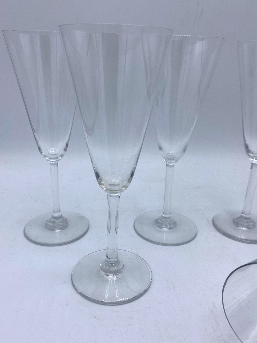Baccarat Crystal Champagne Flutes Model 100-192-photo-2