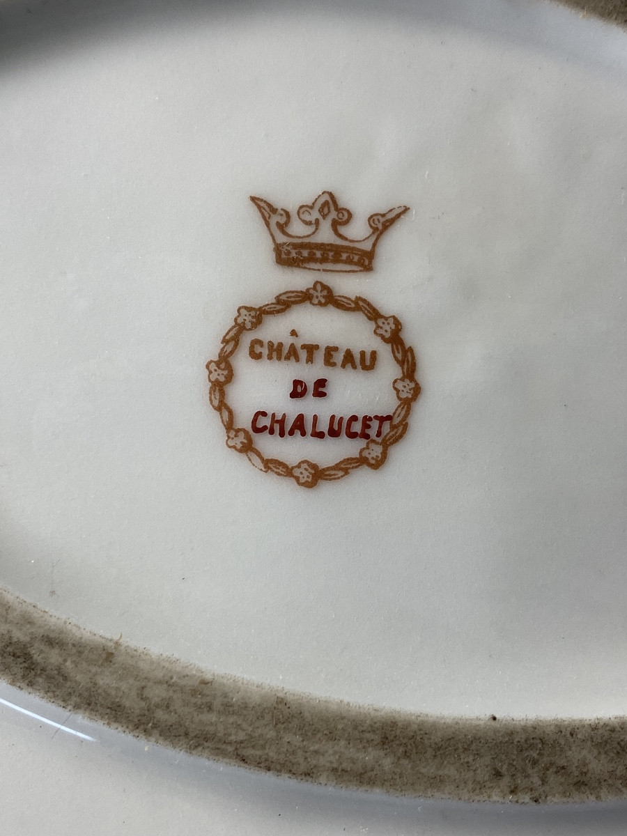 Grande Bonbonnière , boîte en porcelaine peinte 19eme -photo-4