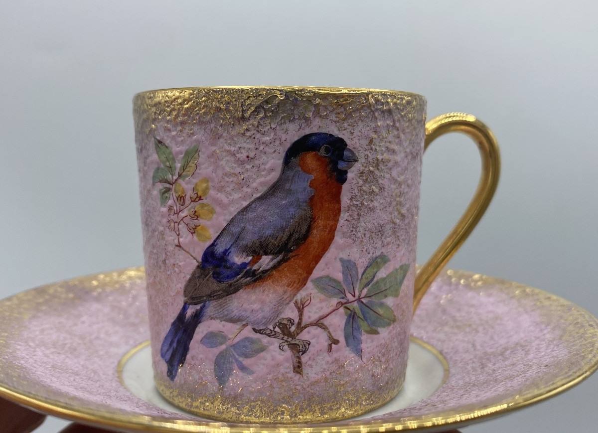 Limoges Porcelain Coffee Cups, Painted-photo-5